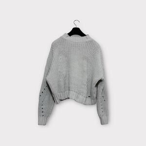 Hollister Cropped Knit Sweater Size XS Women’s